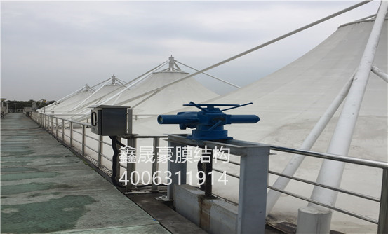 松江污水處理廠(chǎng)污水池反吊膜結構加蓋