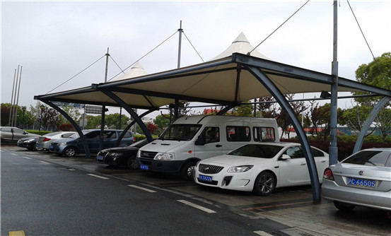 膜結構景觀(guān)車(chē)棚