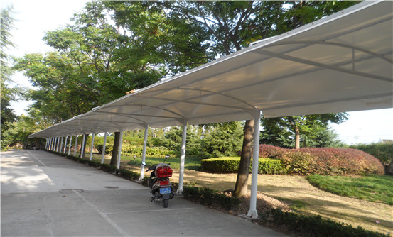 膜結構電動(dòng)車(chē)棚