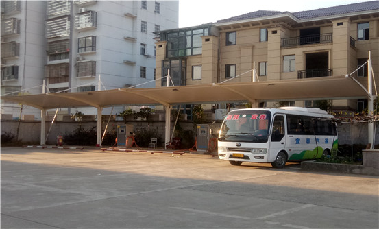 銅鼓汽車(chē)站膜結構充電樁車(chē)棚