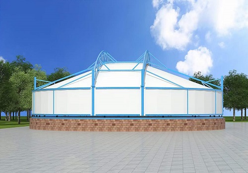 污水處理廠(chǎng)池體保溫反吊膜加蓋